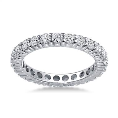 Platinum Common Prong Diamond Eternity Ring (1.15 - 1.35 cttw.)
