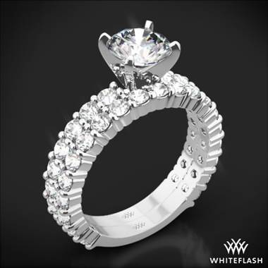 Platinum Diamonds for an Eternity Three Quarter Diamond Wedding Set