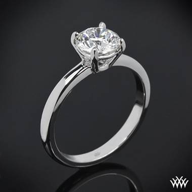 Platinum Etoile du Coeur Solitaire Engagement Ring