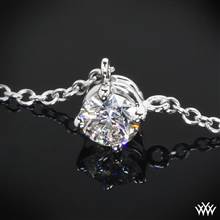 Platinum "Four Corners" Diamond Pendant--Setting Only | Whiteflash