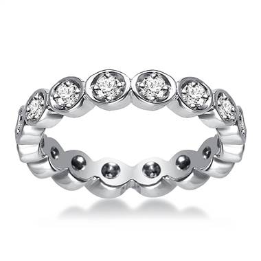Platinum Pave Set Diamond Eternity Ring (0.32 - 0.38 cttw.)