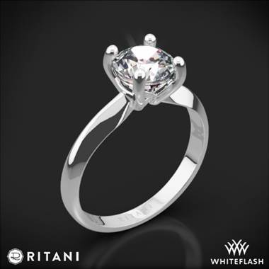 Platinum Ritani 1RZ7261 Knife-Edge Solitaire Engagement Ring