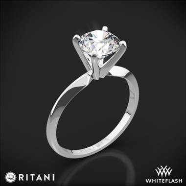 Platinum Ritani 1RZ7286 Knife-Edge Solitaire Engagement Ring