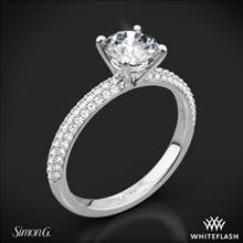 Platinum Simon G. LP1935-D Delicate Diamond Engagement Ring | Whiteflash