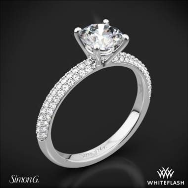 Platinum Simon G. LP1935-D Delicate Diamond Engagement Ring