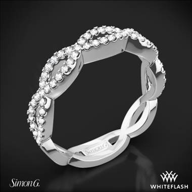 Platinum Simon G. MR1596 Fabled Diamond Wedding Ring