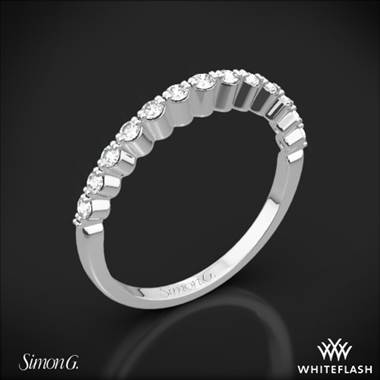 Platinum Simon G. MR2173-D Delicate Diamond Wedding Ring