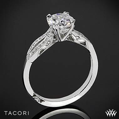 Platinum Tacori 2573SM Ribbon Split Shank Diamond Engagement Ring