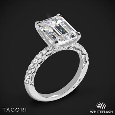 Platinum Tacori 2720 2.2 EC Lunetta Crescent Diamond Engagement Ring