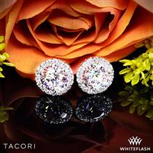 Platinum Tacori FE 670 7.5 Diamond Earrings to Hold 3ctw - Settings Only | Whiteflash