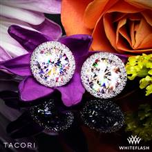 Platinum Tacori FE 670 7.5 Diamond Earrings to Hold 3ctw - Settings Only | Whiteflash