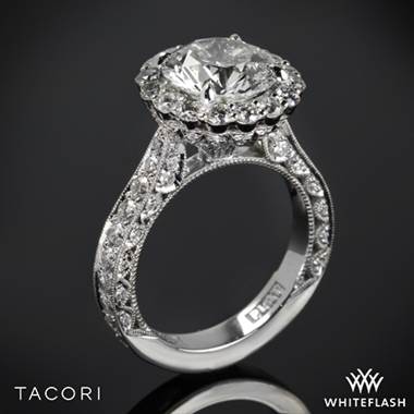 Platinum Tacori HT2605RD RoyalT Bloom Diamond Engagement Ring