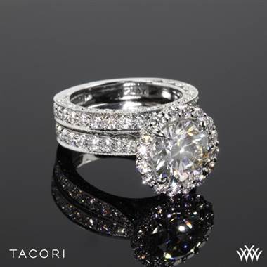 Platinum Tacori HT2605RD95 RoyalT Bloom Diamond Wedding Set