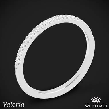 Platinum Valoria Micropave Matching Diamond Wedding Ring