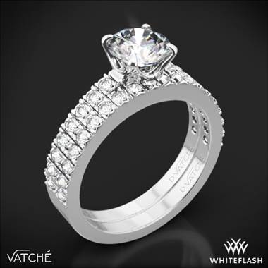 Platinum Vatche 1003 5th Ave Pave Diamond Wedding Set