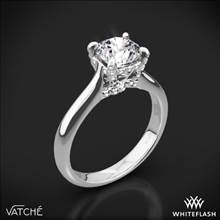 Platinum Vatche 1025 X-Prong Surprise Solitaire Engagement Ring | Whiteflash