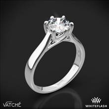 Platinum Vatche 119 Royal Crown Solitaire Engagement Ring | Whiteflash