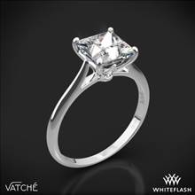 Platinum Vatche 1520 Lyric Solitaire Engagement Ring for Princess | Whiteflash