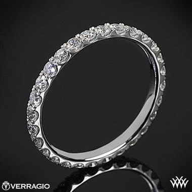Platinum Verragio ENG-0350W Full Eternity Diamond Wedding Ring