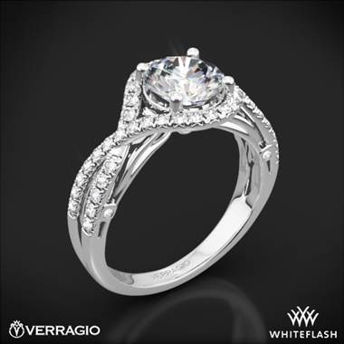 Platinum Verragio ENG-0405 4 Prong Bypass Diamond Engagement Ring