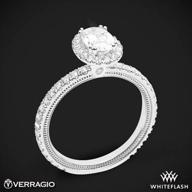 Platinum Verragio Tradition TR150HOV Diamond Oval Halo Engagement Ring