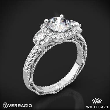 Platinum Verragio Venetian Lace AFN-5025CU-4 Three Stone Engagement Ring