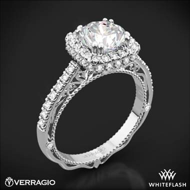Platinum Verragio Venetian Lace AFN-5053CU-4 Halo Diamond Engagement Ring