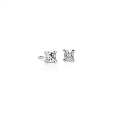 Princess-Cut Diamond Stud Earrings in 14k White Gold (3/4 ct. tw.)- I/I2