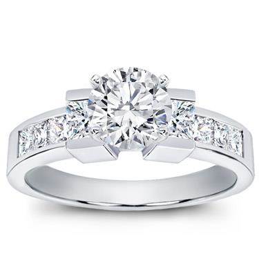 Princess Cut Engagement Setting