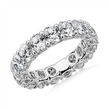 "Regal Oval-Cut Diamond Eternity Ring in Platinum - G/SI1 (5 ct. tw.)"