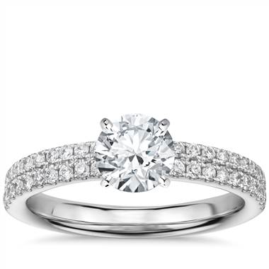 Rialto Pave Diamond Engagement Ring in 14k White Gold (1/3 ct. tw.)