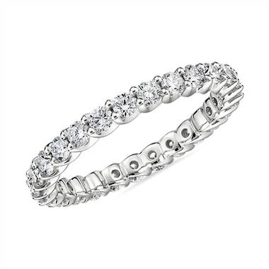 Ribbon Profile Diamond Eternity Ring in 18k White Gold- H/SI2 (1 ct. tw.)
