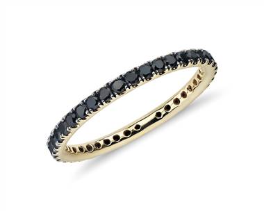 Riviera Noir Black Diamond Ring In 18k Yellow Gold (1/2 ct. tw.)