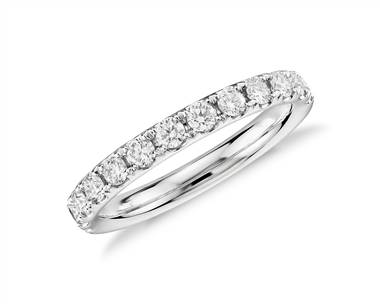 Riviera Pave Diamond Ring In 14k White Gold (1/2 ct. tw.)