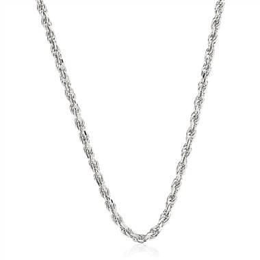 "Rope Chain in 14k White Gold (1.15mm)"