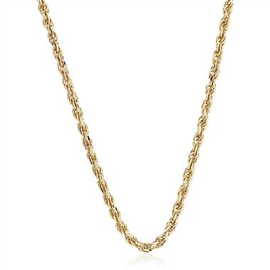 "Rope Chain in 14k Yellow Gold (1.15mm)"