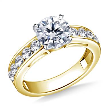 Round Diamond Engagement Ring in 14K Yellow Gold (3/4 cttw.)