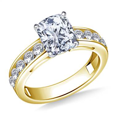 Round Diamond Engagement Ring in 18K Yellow Gold (3/4 cttw.)