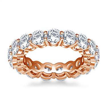 Round Diamond Studded Eternity Ring in 14K Rose Gold (3.94 - 4.44 cttw.)