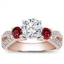Ruby Accented Pave Engagement Setting | Adiamor