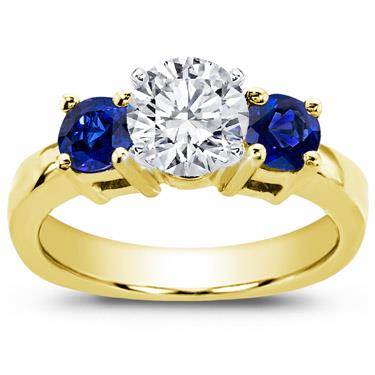 Sapphire Accented Engagement Setting