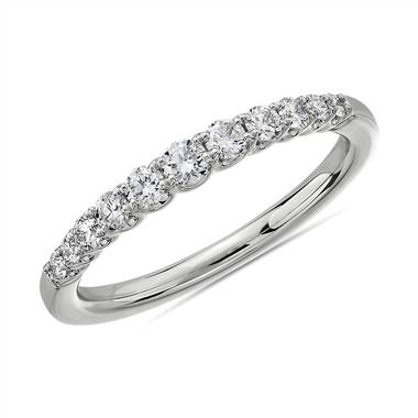 Selene Graduated Diamond Anniversary Ring in 14k White Gold (1/3 ct. tw.)