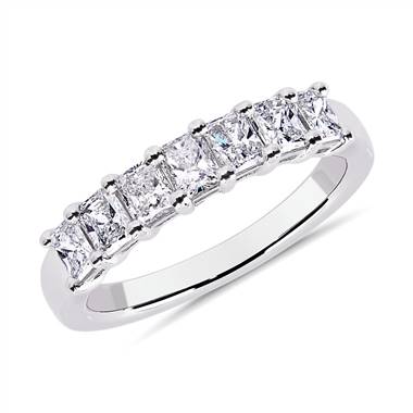 Seven Stone Radiant Diamond Ring in Platinum (1 ct. tw.)