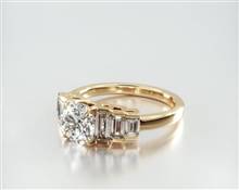 Six Side Stone Baguette Engagement Ring in 14K Yellow Gold 2.00mm Width Band (Setting Price) | James Allen