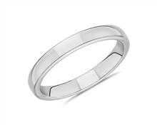 Skyline Comfort Fit Wedding Ring In 14k White Gold (3mm) | Blue Nile
