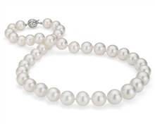 South Sea Cultured Pearl Strand Necklace In 18k White Gold (10-12.2mm) | Blue Nile
