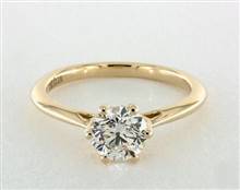 Split Shank Halo Pave 1.03ctw Engagement Ring in 18K Yellow Gold 3.2mm Width Band (Setting Price) | James Allen