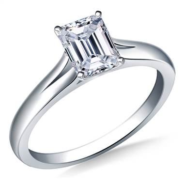 Split Shank Solitaire Engagement Ring in Platinum (2.3 mm)