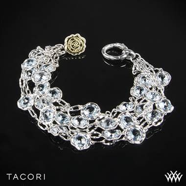 Tacori SB100Y02 Island Rains Sky Blue Topaz Bracelet in Sterling Silver with 18k Yellow Gold Accents