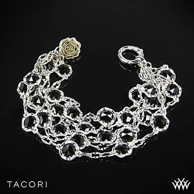 Tacori SB100Y19 Black Lightning Onyx Bracelet in Sterling Silver with 18k Yellow Gold Accents